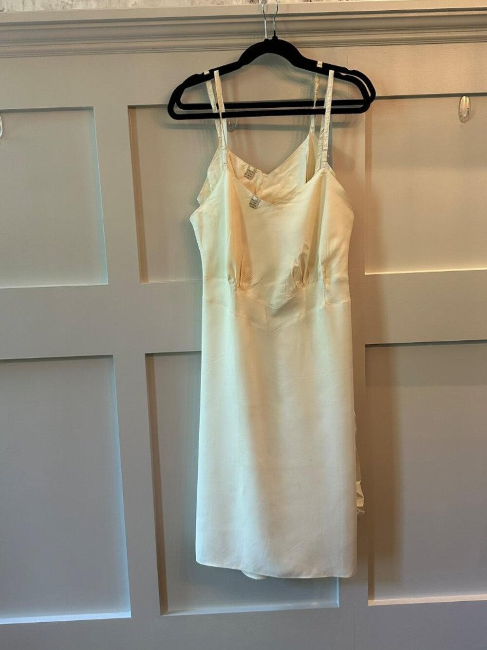 π€π€ Vintage 1930s Laros No-Ride Full Slips Set Ivory Bias Cut Lingerie M/Lπ€π€ - Picture 5 of 16